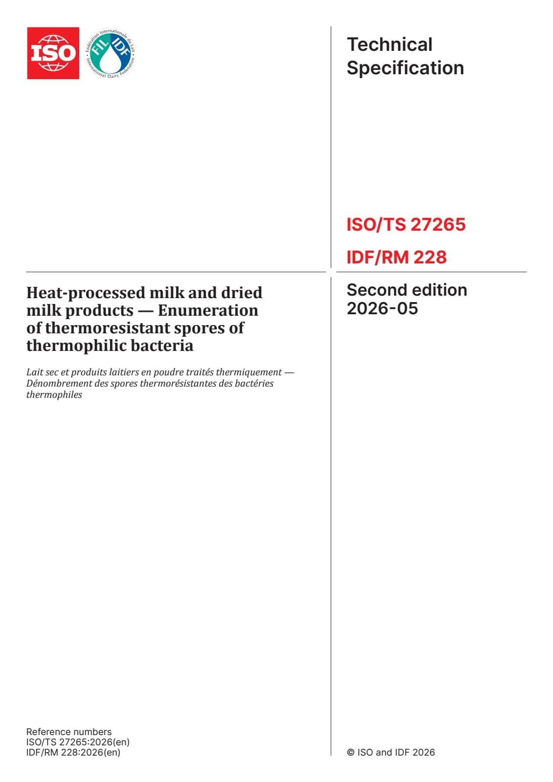 Первая страница стандарта ISO/TS 27265:2026