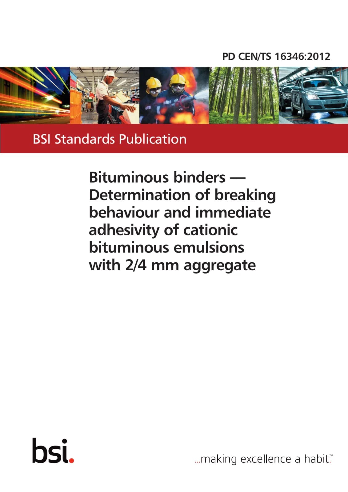 Первая страница стандарта PD CEN/TS 16346:2012