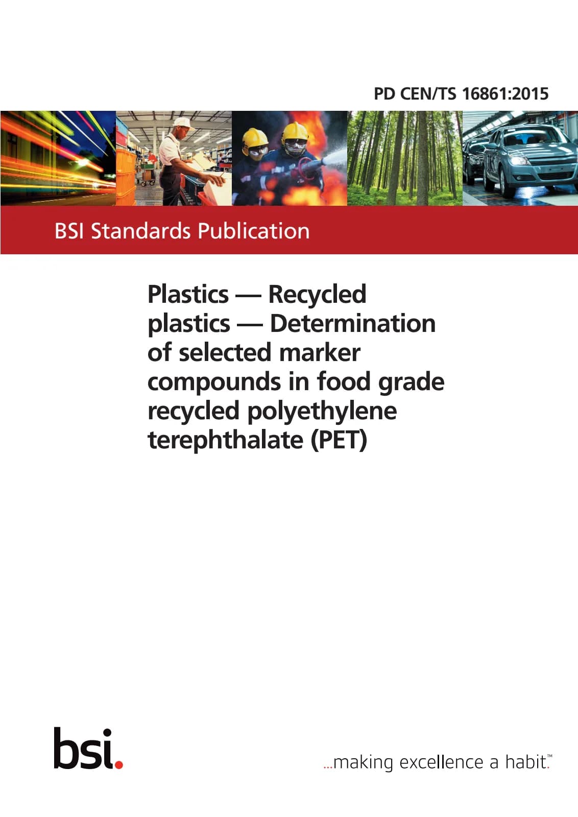 Первая страница стандарта PD CEN/TS 16861:2015