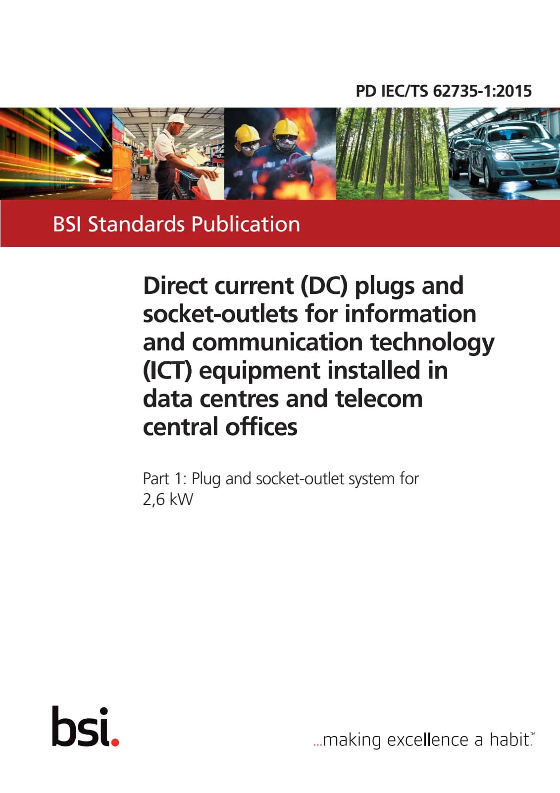 Первая страница стандарта PD IEC/TS 62735-1:2015