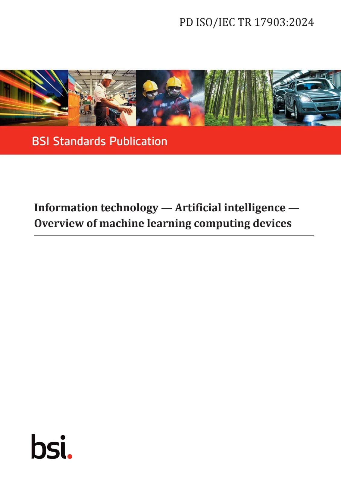 Первая страница стандарта PD ISO/IEC TR 17903:2024