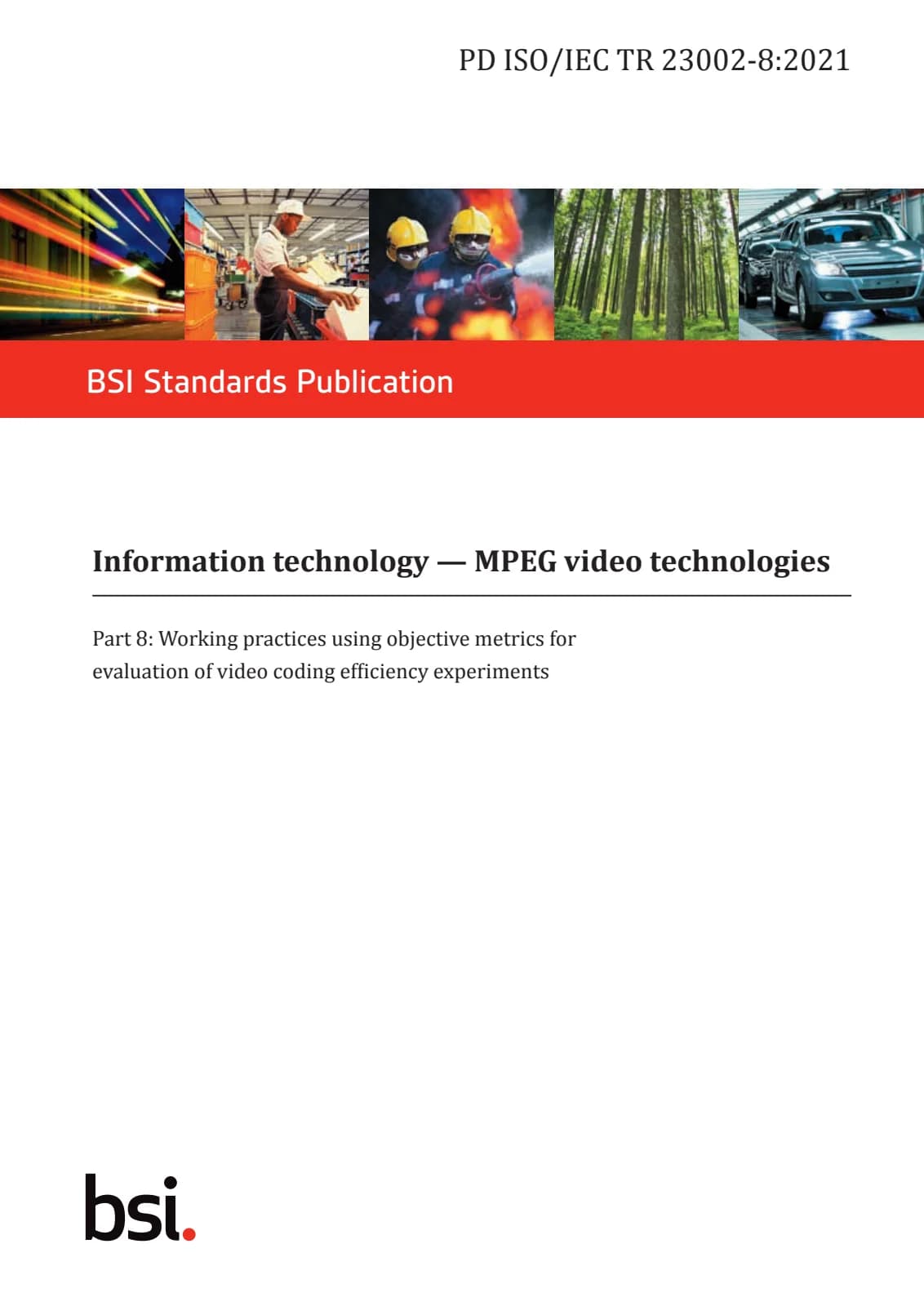 Первая страница стандарта PD ISO/IEC TR 23002-8:2021