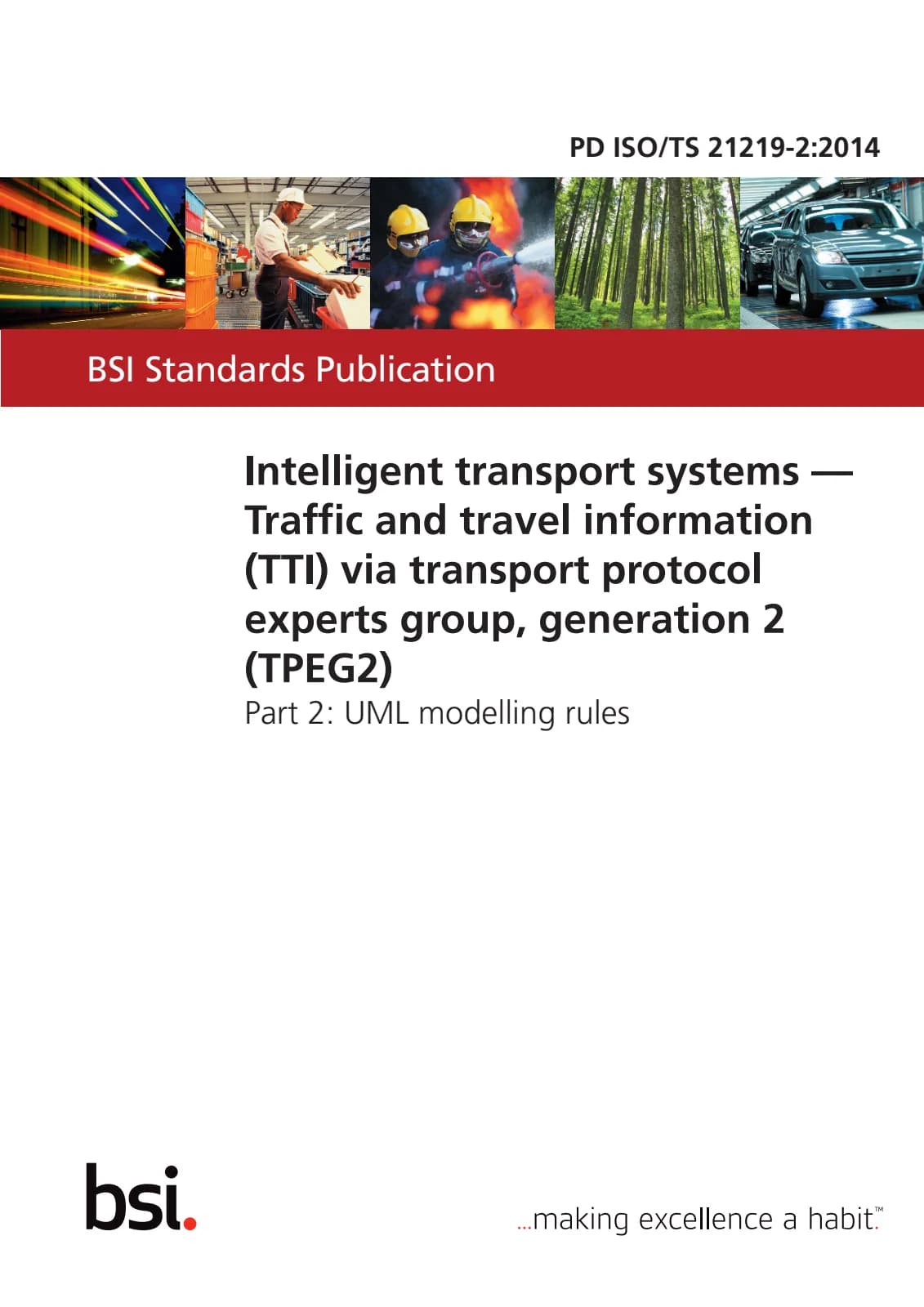 Первая страница стандарта PD ISO/TS 21219-2:2014