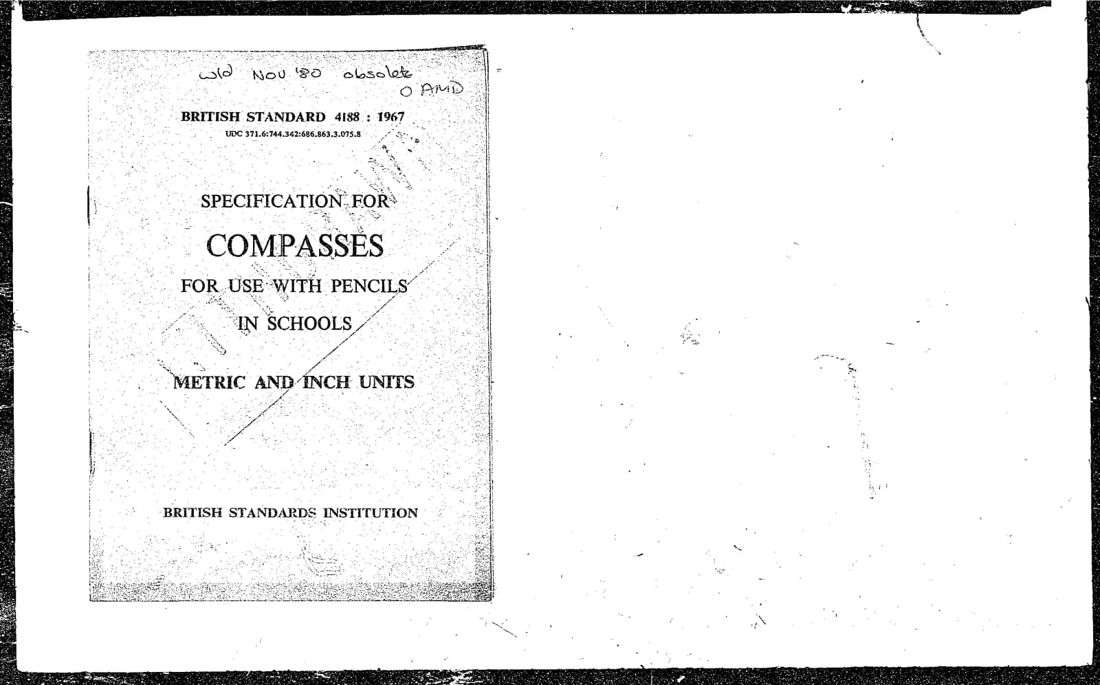 Первая страница стандарта BS 4188:1967