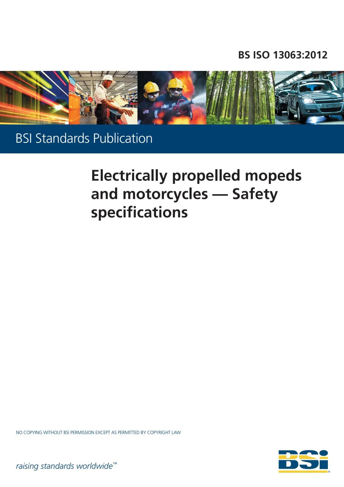 Первая страница стандарта BS ISO 13063:2012