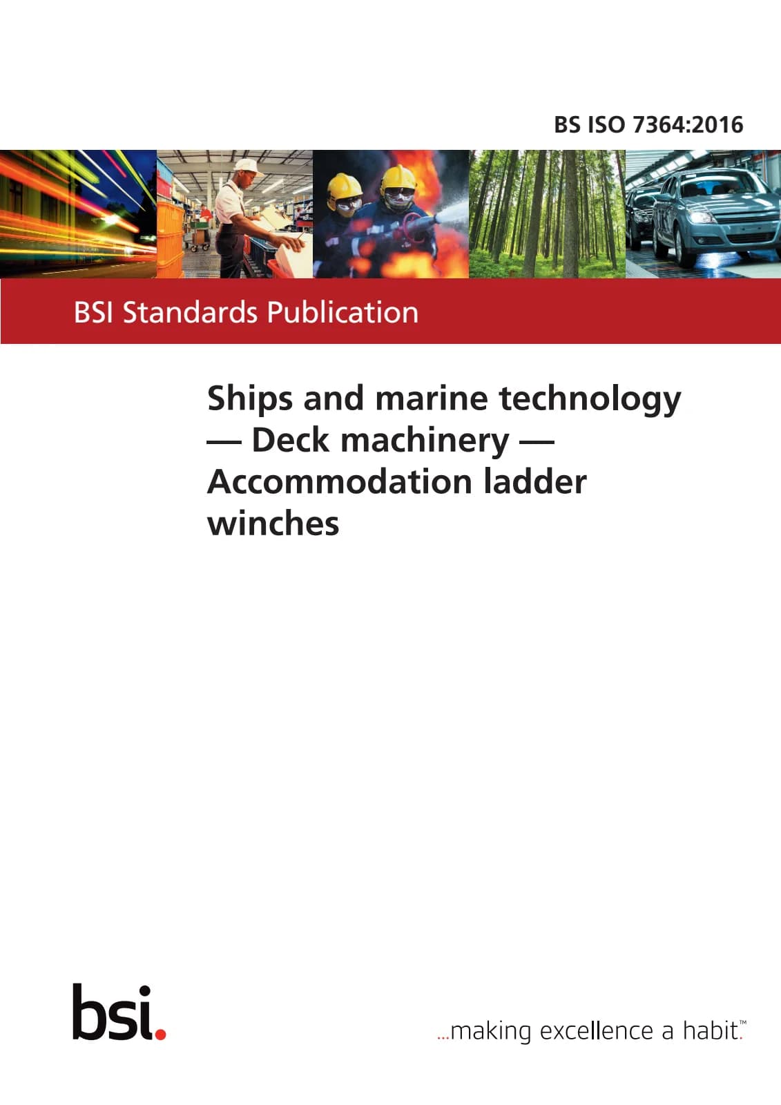 Первая страница стандарта BS ISO 7364:2016