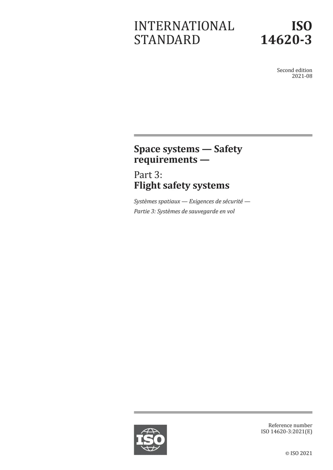 Первая страница стандарта ISO 14620-3:2021